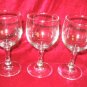 3 New Clear White Red  Wine Glasses  Goblets