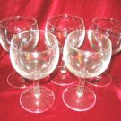 5 New Clear White Red  Wine Glasses Goblets