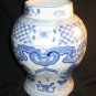 Vintage Large Blue & White Chinese Porcelain Vase Dragon
