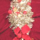 Silver Tinsel Christmas Decoration Wreath Tree Topper Silver Tinsel Christmas Decoration Wreath Tree Topper