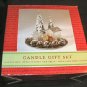 NIB 15pc Christmas Candle Gift Set Pinecones Tree House