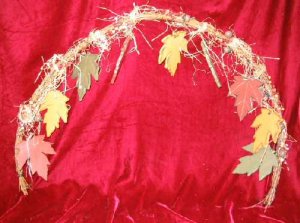 New Halloween Decor Straw Leaves Wreath Hanging