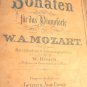 1881 Mozart Piano Sonaten Leipzig Music Book Sonatas