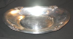 Fisher Silversmith Fishersmith Silverplated Serving Tray K260 Silver