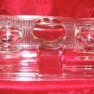 Antique Paragon Double Glass Inkwell #170 Pat 1912