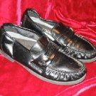 Mens Comfort Plus Black Dress Shoes Loafers 6.5