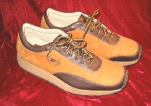 Retro Phat Farm Tan Brown Suede Leather Shoes US 10 EU 43