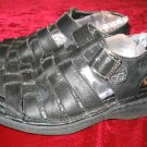 Mens SKECHERS Black Leather Sandals 7 Summer Shoes Mens SKECHERS Black Leather Sandals 7 Summer Shoes