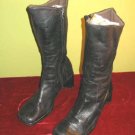 Nice Gama Studio Black Leather High Boots Italy Sz 7