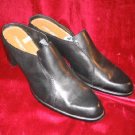 Like New Cherokee Black Leather Clogs Sandals SlipOn 11 Like New Cherokee Black Leather Clogs Sandals SlipOn 11