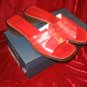 Joan & David Brown Leather Sandals Mule Slides Italy 9M