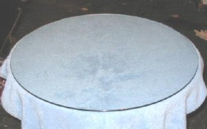 Replacement Glasstop 4 Round Corner Table 23"