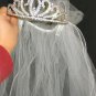 Lady Eleanor Wedding Gown Veil Tiara Train 14 Dry Clean