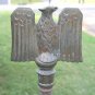 Original Antique / Vintage Colonial Brass Floor Lamp 3-Arm Eagle