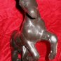 Vintage Black Horse Statue Stallion Sculpture Figurine
