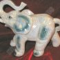 NIB Porcelain Elephant Gold Glaze Statue Figurine