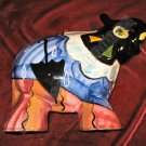 NEW Hand Painted Ceramic Art Elephant Turov Signed NEW Hand Painted Ceramic Art Elephant Turov Signed