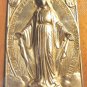 Religious Mary Conceived Italy Holy Water Holder Pewter