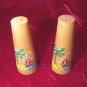 Cute Vintage wooden Salt & Pepper Shaker Set Pine