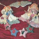 2 HAND MADE FABRIC ANGEL FIGURINE- NEW 2 HAND MADE FABRIC ANGEL FIGURINE- NEW