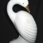 2 Ceramic Swans Phoenix Figurines Decoration Pottery