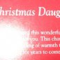 Forget me not Merry Christmas Daughter Ornament 18KGold
