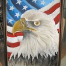 American Eagle Acrylic Canvas Painting 40"x52" Signed Frank Walcutt American Eagle Acrylic Canvas Painting 40"x52" Signed Frank Walcutt