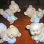 Retired Home Interiors Kids Bouncing Baby Bears Set 3