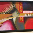 Frank Walcutt Tic Tac Toe Painting Canvas Framed Signed 41x53