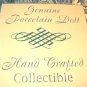 NIB HCC Genuine Hand Crafted Porcelain 18"" Doll
