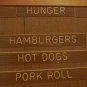 Vintage Wooden Pub Sign The Hunger List 24"x12"