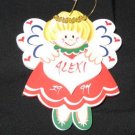 Nice Wooden Angel Christmas Ornament Alexi 90's Nice Wooden Angel Christmas Ornament Alexi 90's
