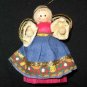 Country Style Handcrated Fabric Christmas Ornament