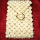 Cute Vintage Pearl & Gold Lipstick Pocket Purse Case Cute Vintage Pearl & Gold Lipstick Pocket Purse Case
