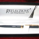 New Reflections Gray Marbleized Pen with Velvet Box Case