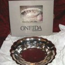 Vintage Oneida Fluted Silver Oval Bon Bon Tray NIB