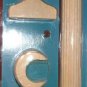 NEW 1.38"x48" Fluted Wood Pole Set Curtain Rod Decorative