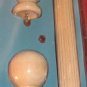 NEW 1.38"x48" Fluted Wood Pole Set Curtain Rod Decorative