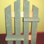 Mini Decorative Pine Picket Fence Shelf Wall Hanging Plant Stand