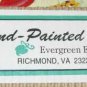 Evergreen Artist Pallette Hand Painted Slate Plaque Cardinals