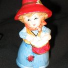 Vintage 1973 JACCO #2 Figurine Bell Girl Drum Red Hat Vintage 1973 JACCO #2 Figurine Bell Girl Drum Red Hat