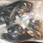NEW Colin Stuart Black Leather Platform Shoes Sandals 9M