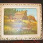 2 Chic Vintage Print Shabby Country Farm Red Barn
