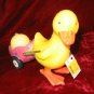 2 NEW RUSS Spring Easter Bunny Duck Candle & Holder