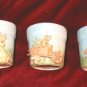 3 NEW RUSS Spring Easter Bunny Candle & Holder