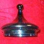 Vintage Indiana Cobalt Blue Glass Floral Leaf Pedestal