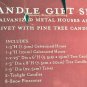 NIB 15pc Christmas Candle Gift Set Pinecones Tree House