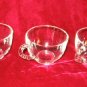 Marvekiys 3 Clear Glasses & Glass Relish Tray Leaf Dish