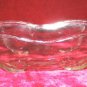 Marvekiys 3 Clear Glasses & Glass Relish Tray Leaf Dish