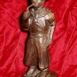 Vintage Carved wooden Man Figurine Primitive Folk Art